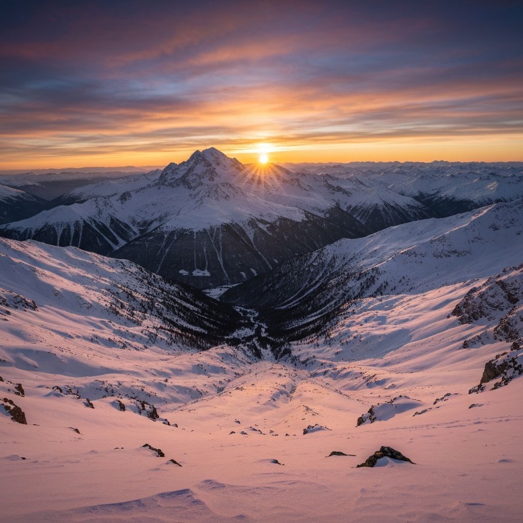 Magical sunrise from our balcony